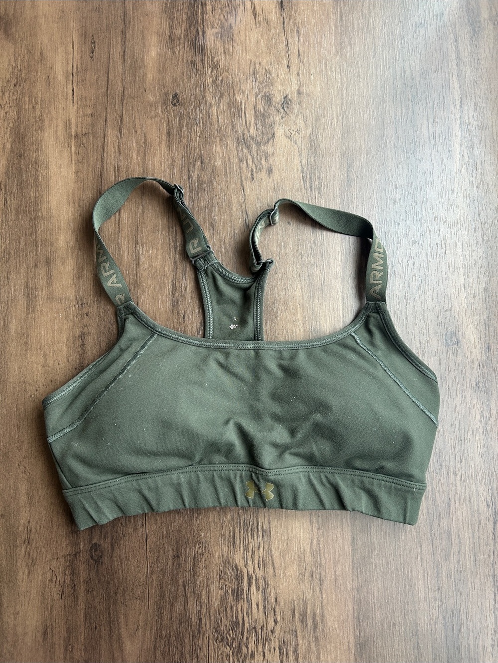 Under Armour Olive Green Racerback Sports Bra